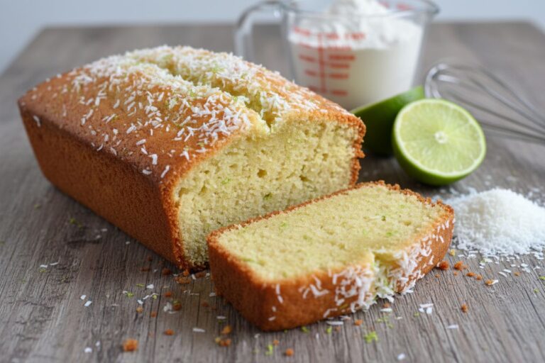 Gâteau Coco Citron Vert Voyage Tropical Moelleux et Gourmand