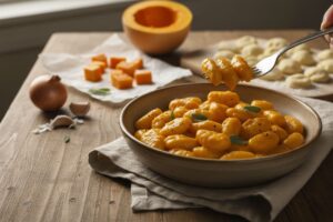Gnocchis à la crème de courge