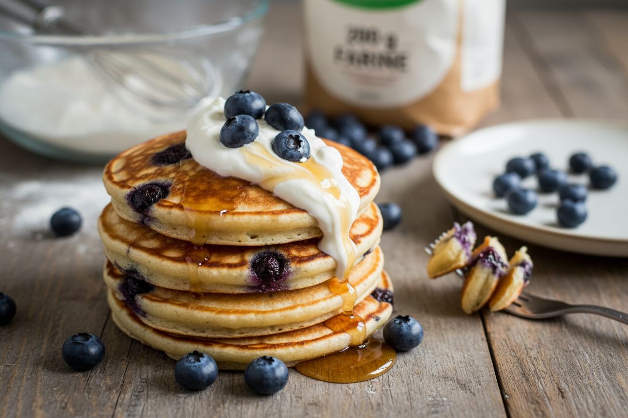 Pancakes aux myrtilles