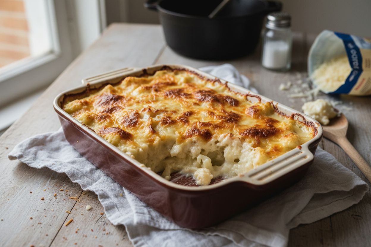 Gratin de chou-fleur à la béchamel