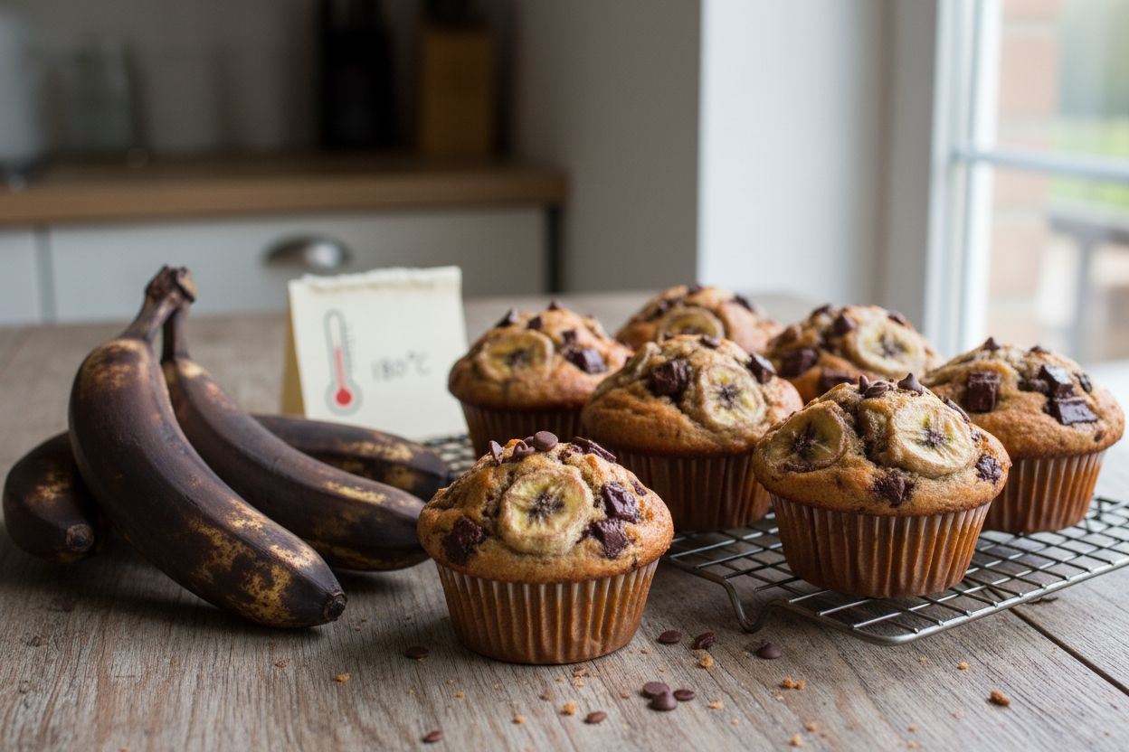 Muffins chocolat-banane