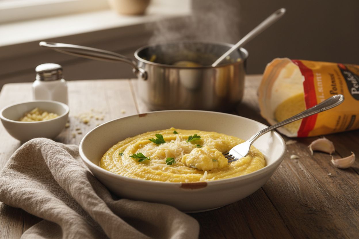 Polenta crémeuse au parmesan