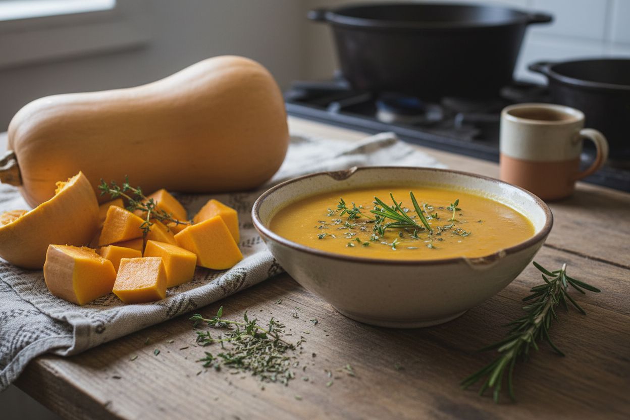 Soupe de courge butternut