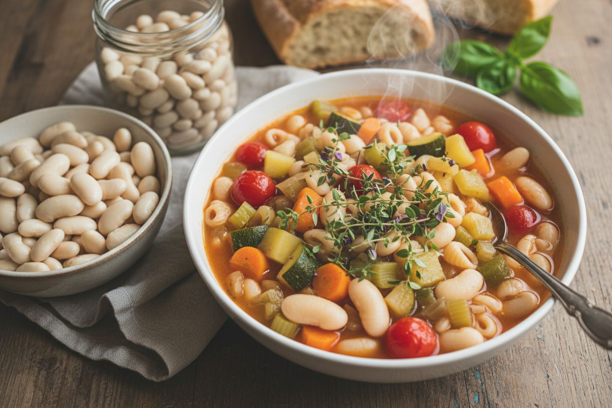 Soupe minestrone aux légumes