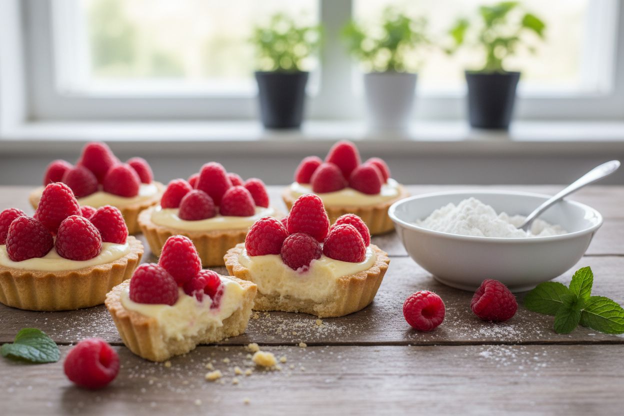 Tartelette aux framboises