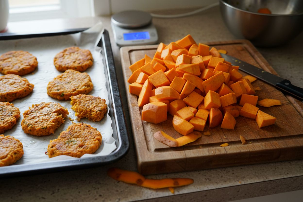 Galettes de patates douces terminé