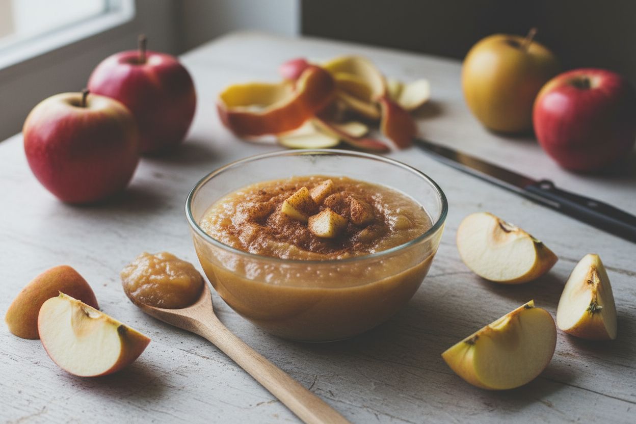 Compote de pommes maison terminé