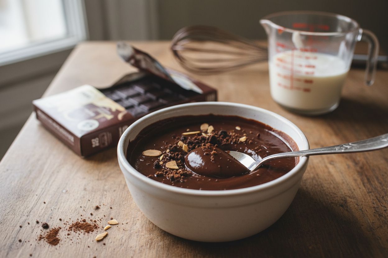 Crème dessert au chocolat terminé