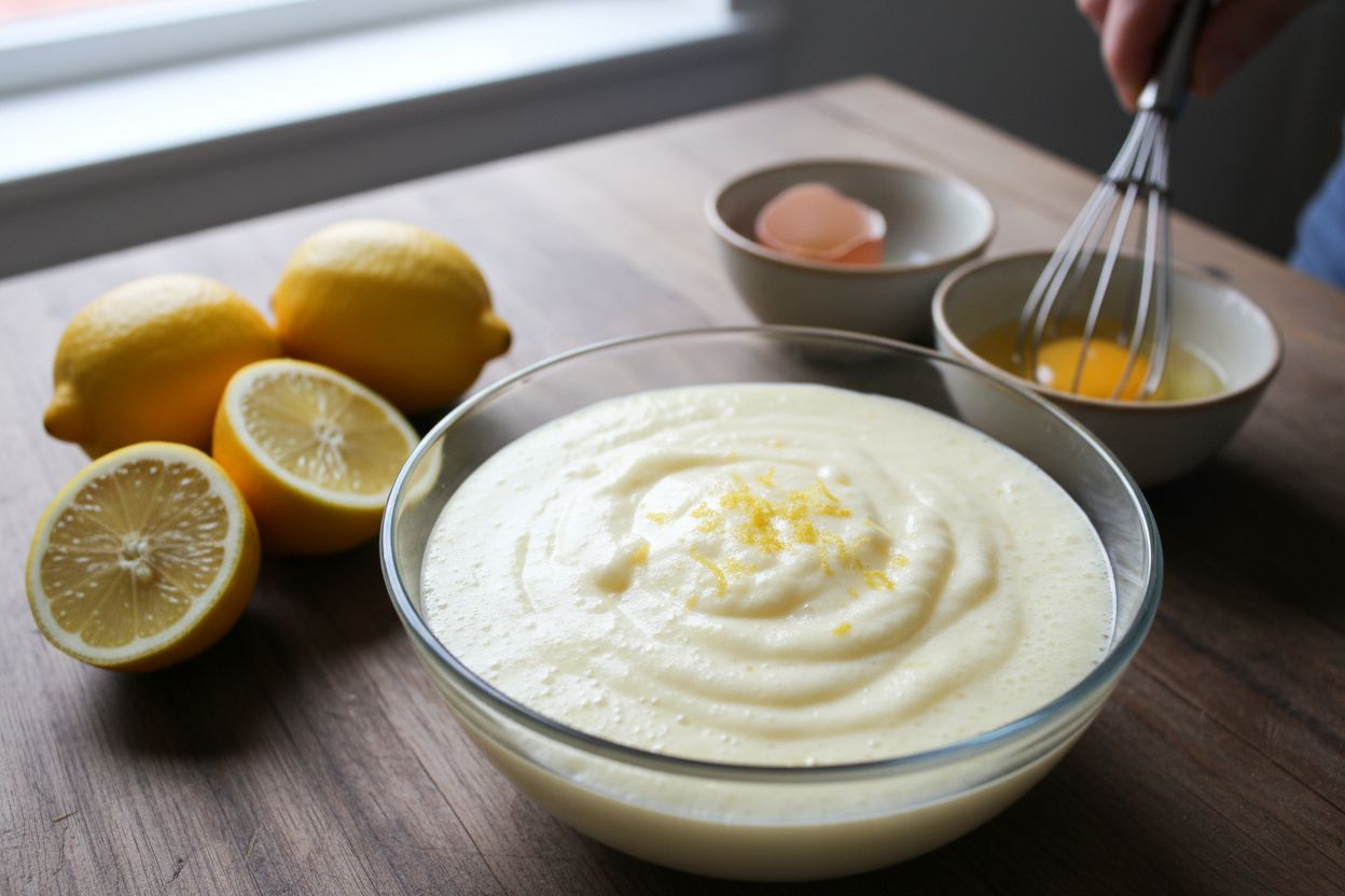 Mousse légère au citron terminé