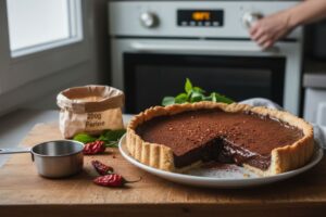 Tarte au chocolat et piment d’Espelette