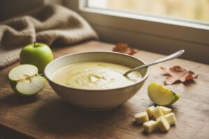 Velouté de panais et pomme verte