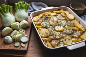 Gratin de fenouil et pommes de terre