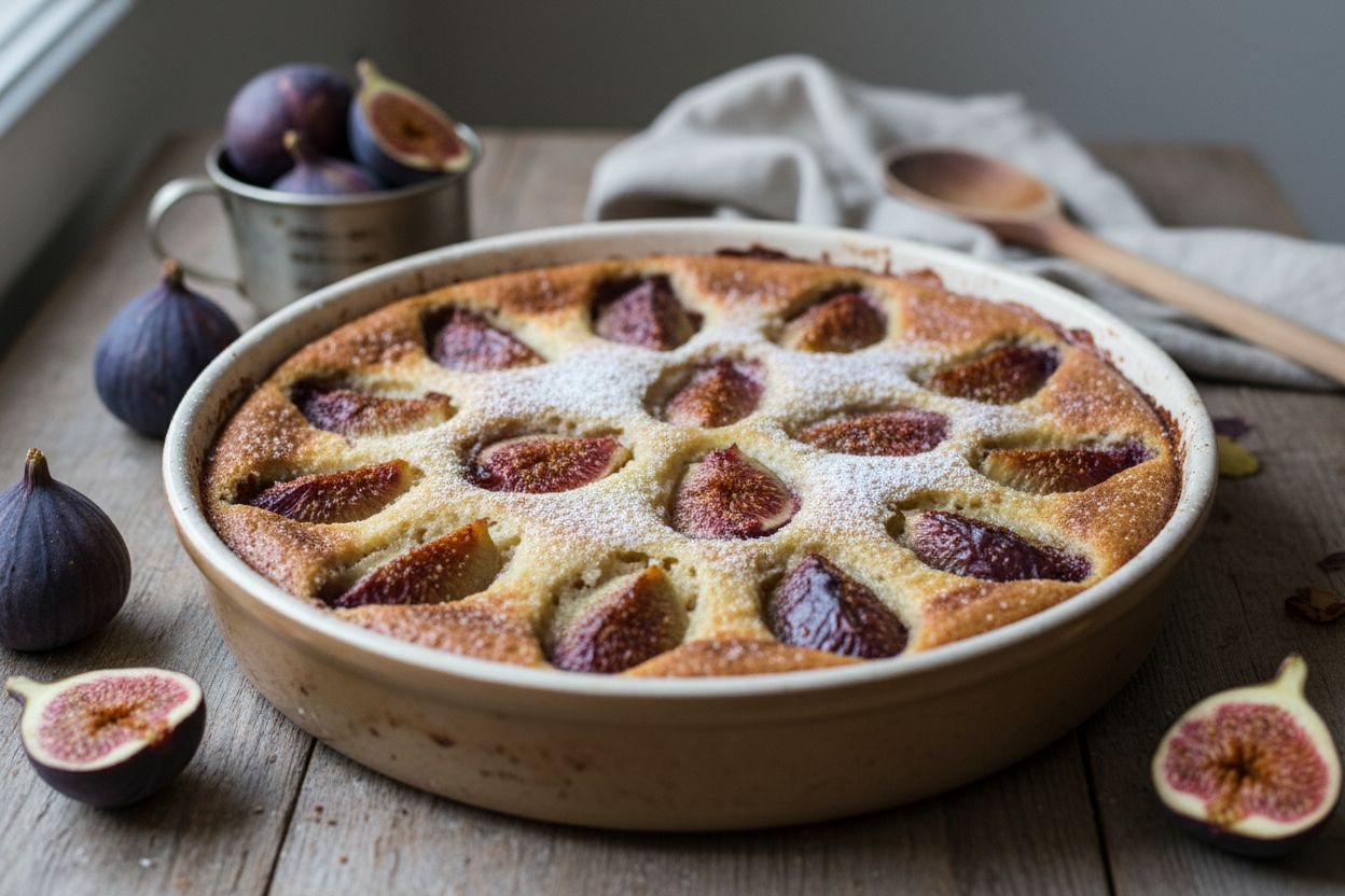 Clafoutis aux figues fraîches