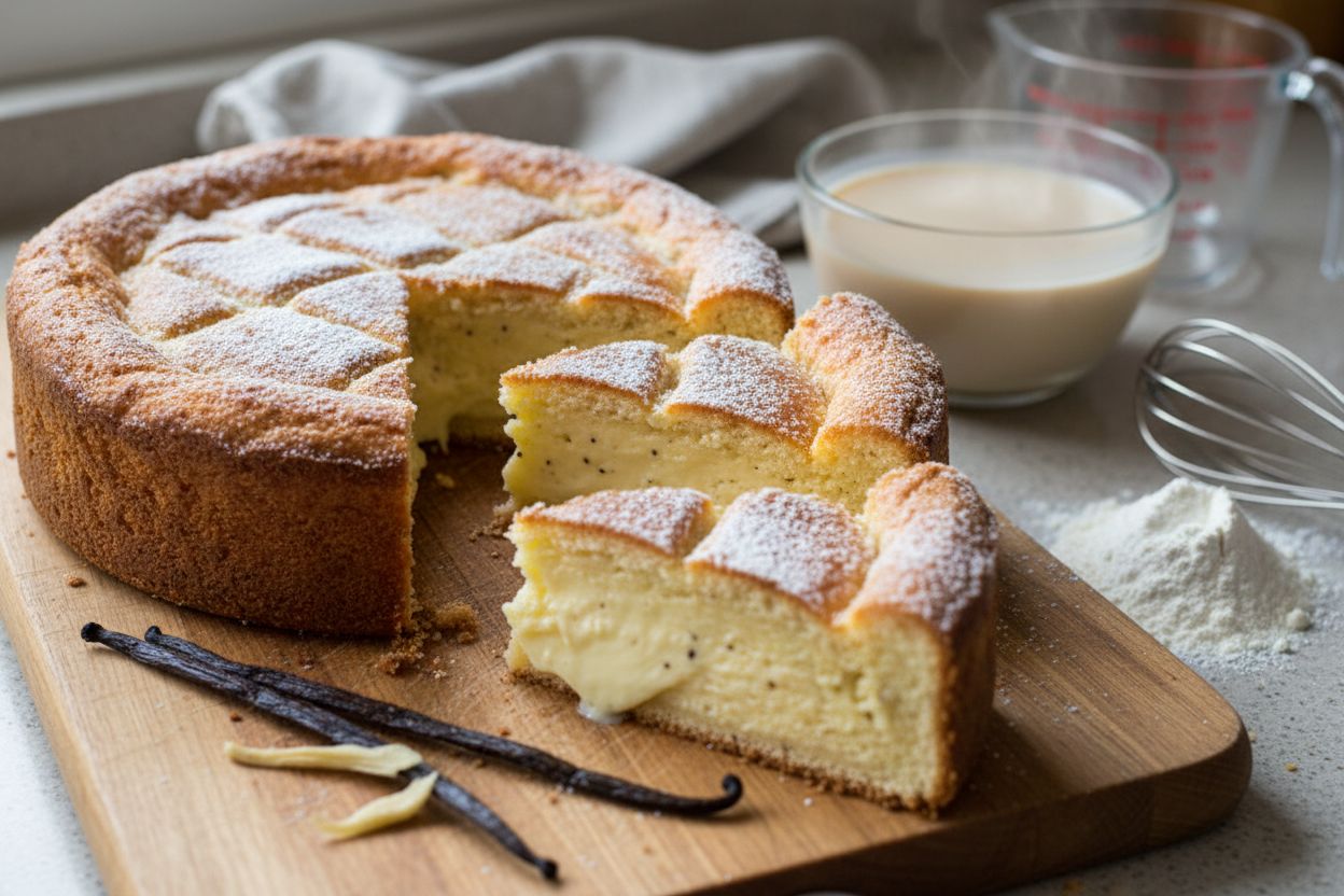 Gâteau basque végétarien (crème pâtissière)