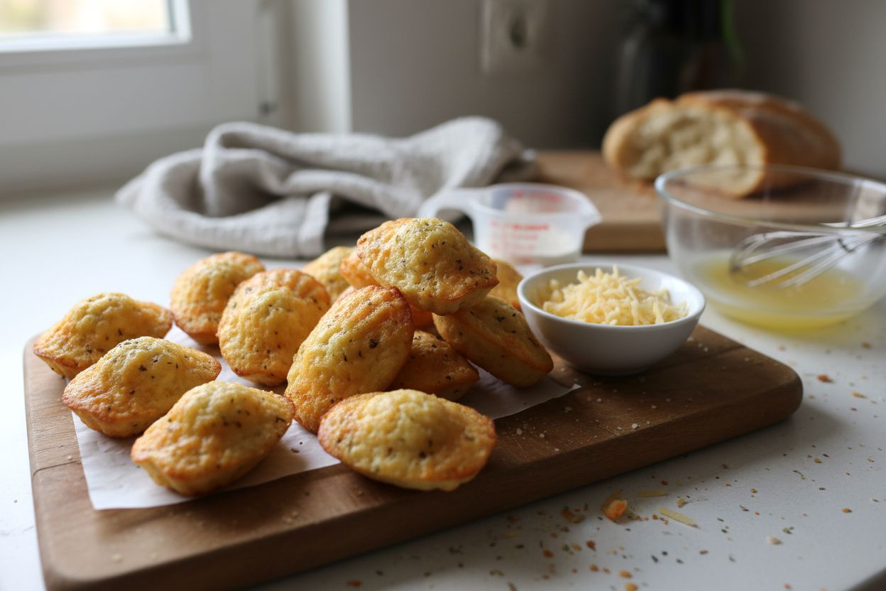 Madeleines salées à l’emmental