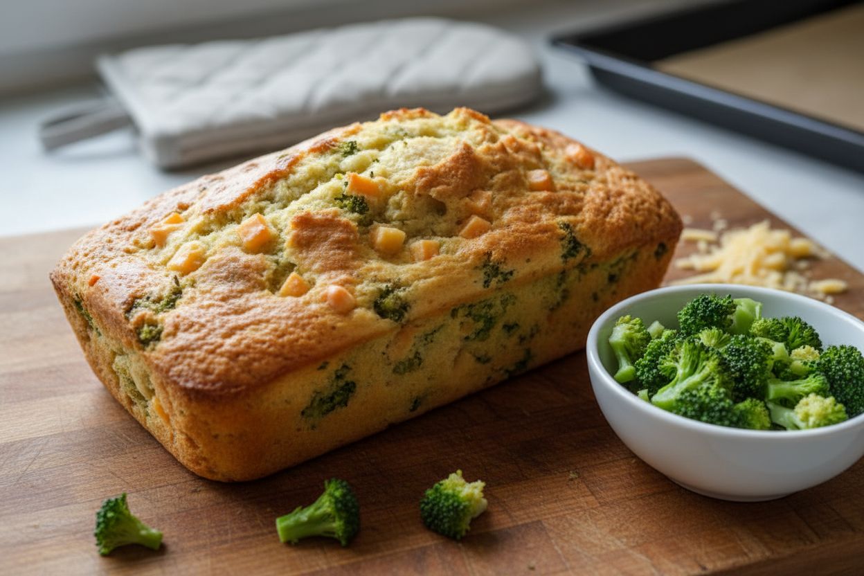 Cake salé aux brocolis et comté