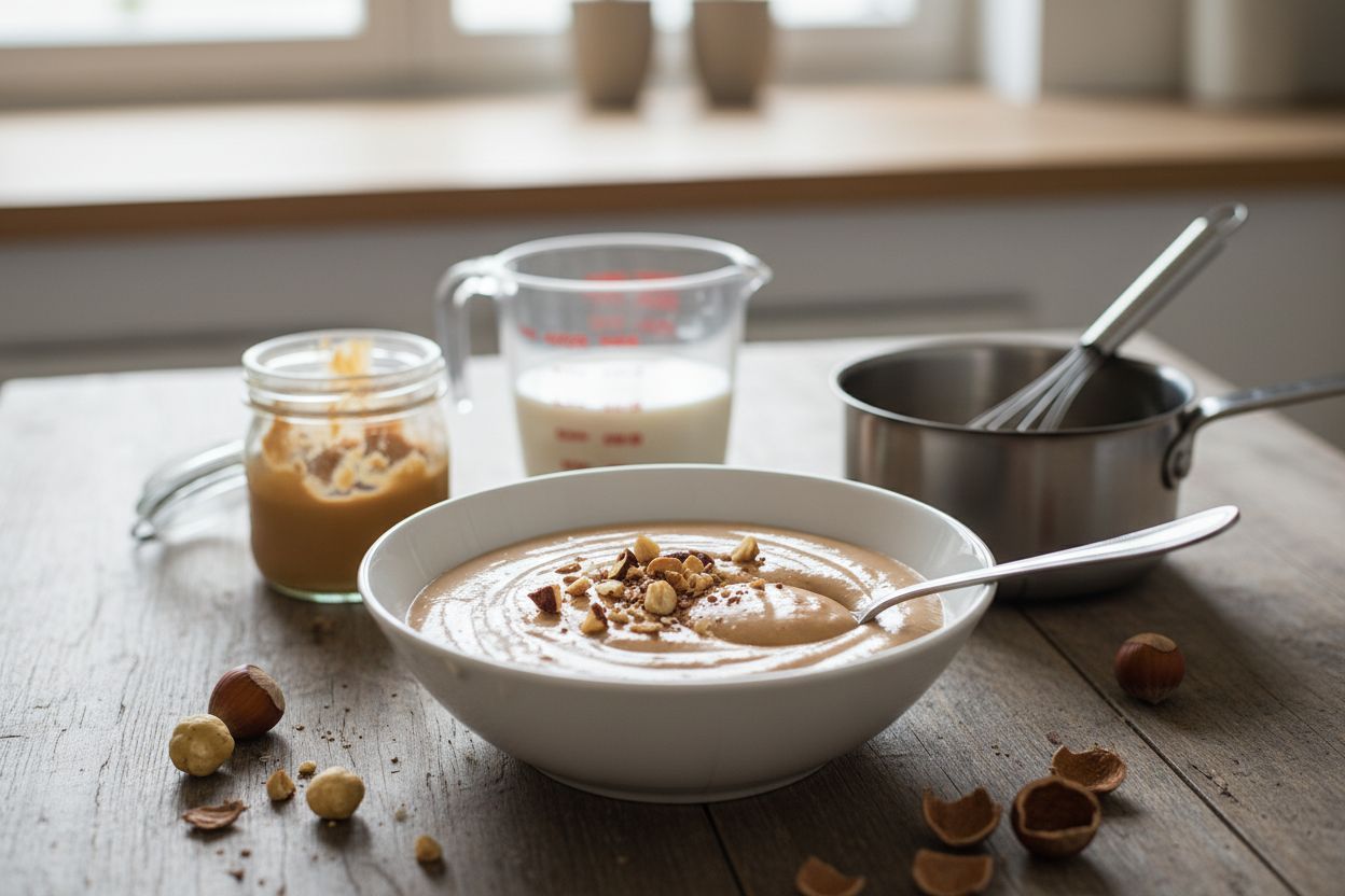 Crème dessert à la noisette