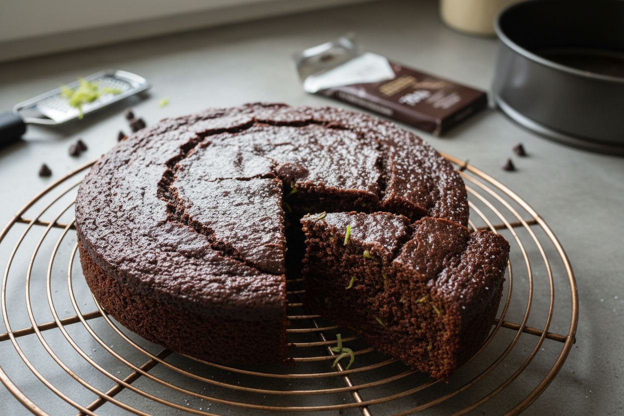 Fondant au chocolat et courgette