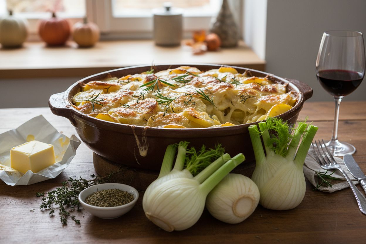 Gratin de fenouil et pommes de terre