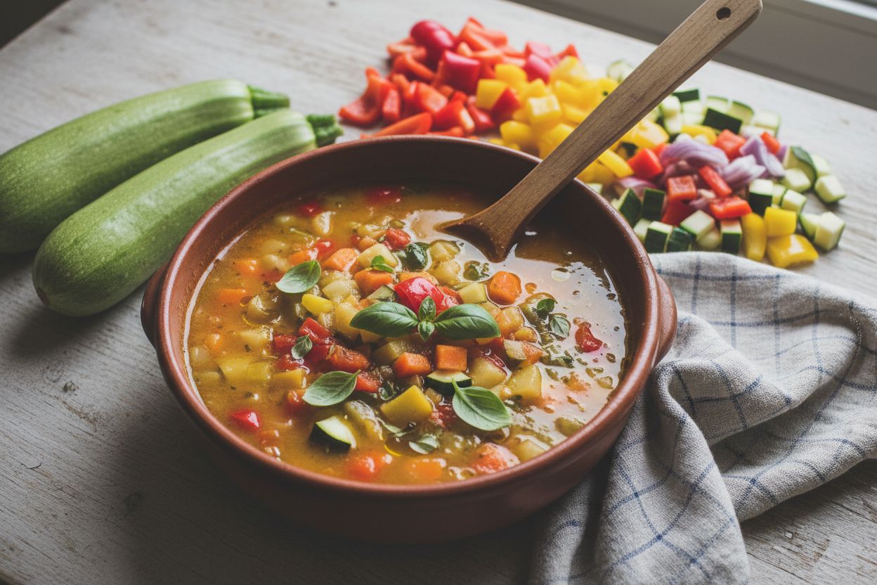 Soupe provençale aux légumes du soleil