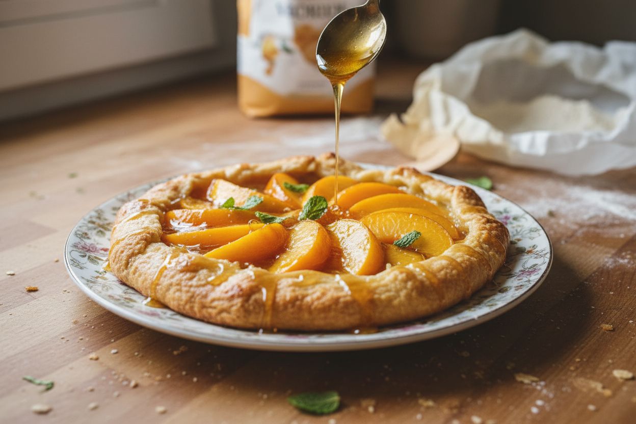Tarte aux nectarines et miel