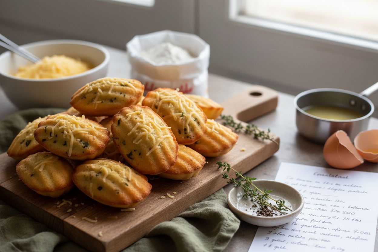 Madeleines salées à l’emmental terminé
