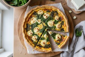 Quiche aux blettes et chèvre
