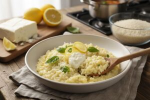 Risotto au citron et mascarpone