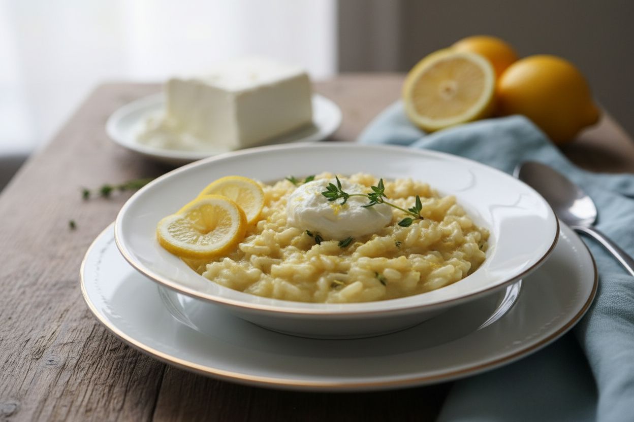 Risotto au citron et mascarpone