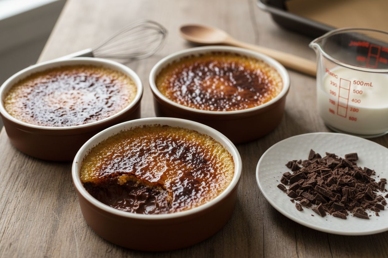 Crème brûlée au chocolat