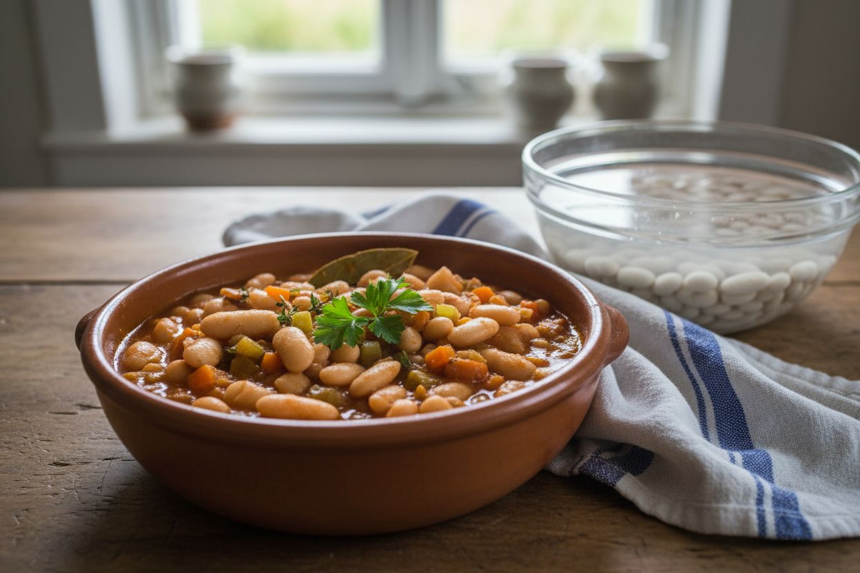 Haricots blancs à la bretonne