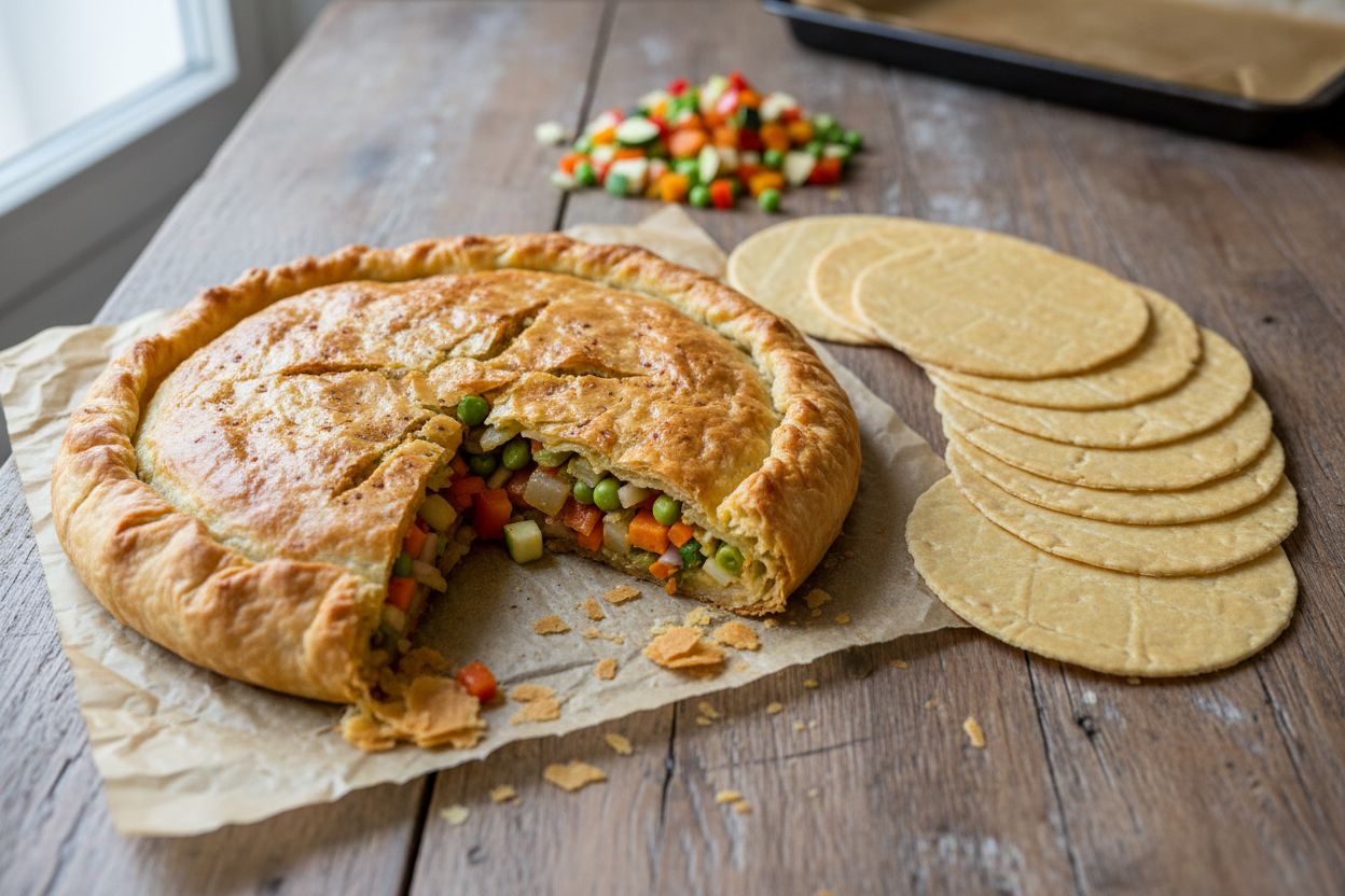 Tourte marocaine aux légumes (pastilla)