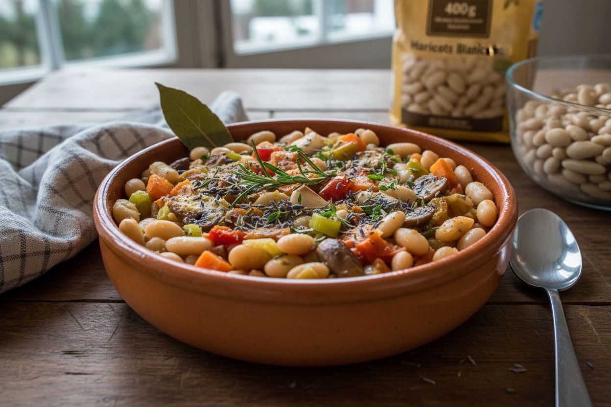 Cassoulet végétarien terminé