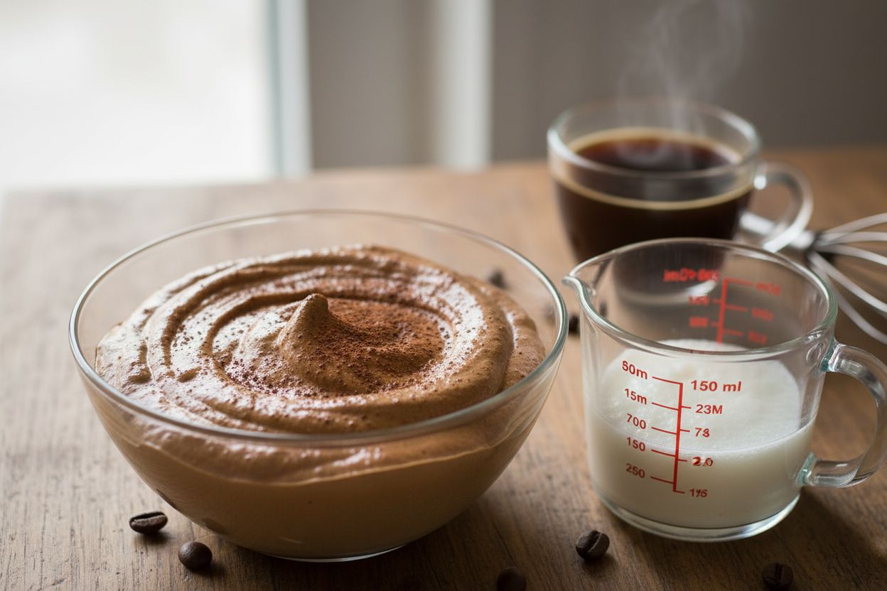 Mousse au café terminé