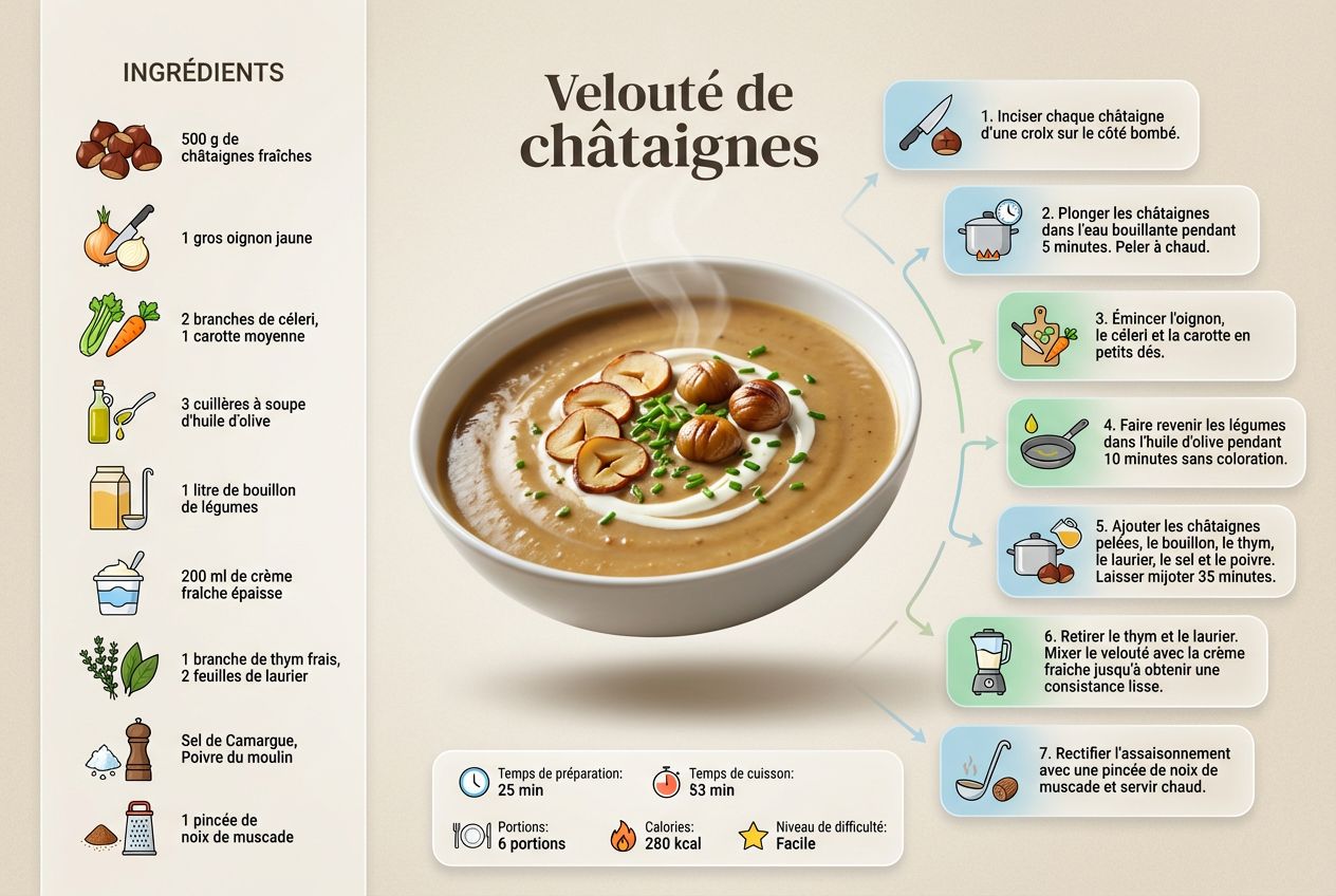 Velouté de châtaignes terminé
