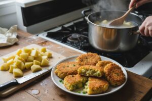 Croquettes japonaises de pommes de terre