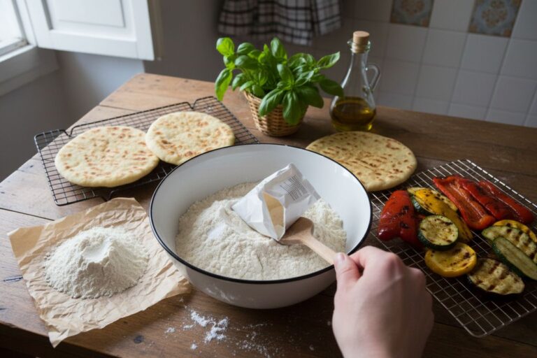 Piadina aux légumes grillés Recette italienne facile et gourmande