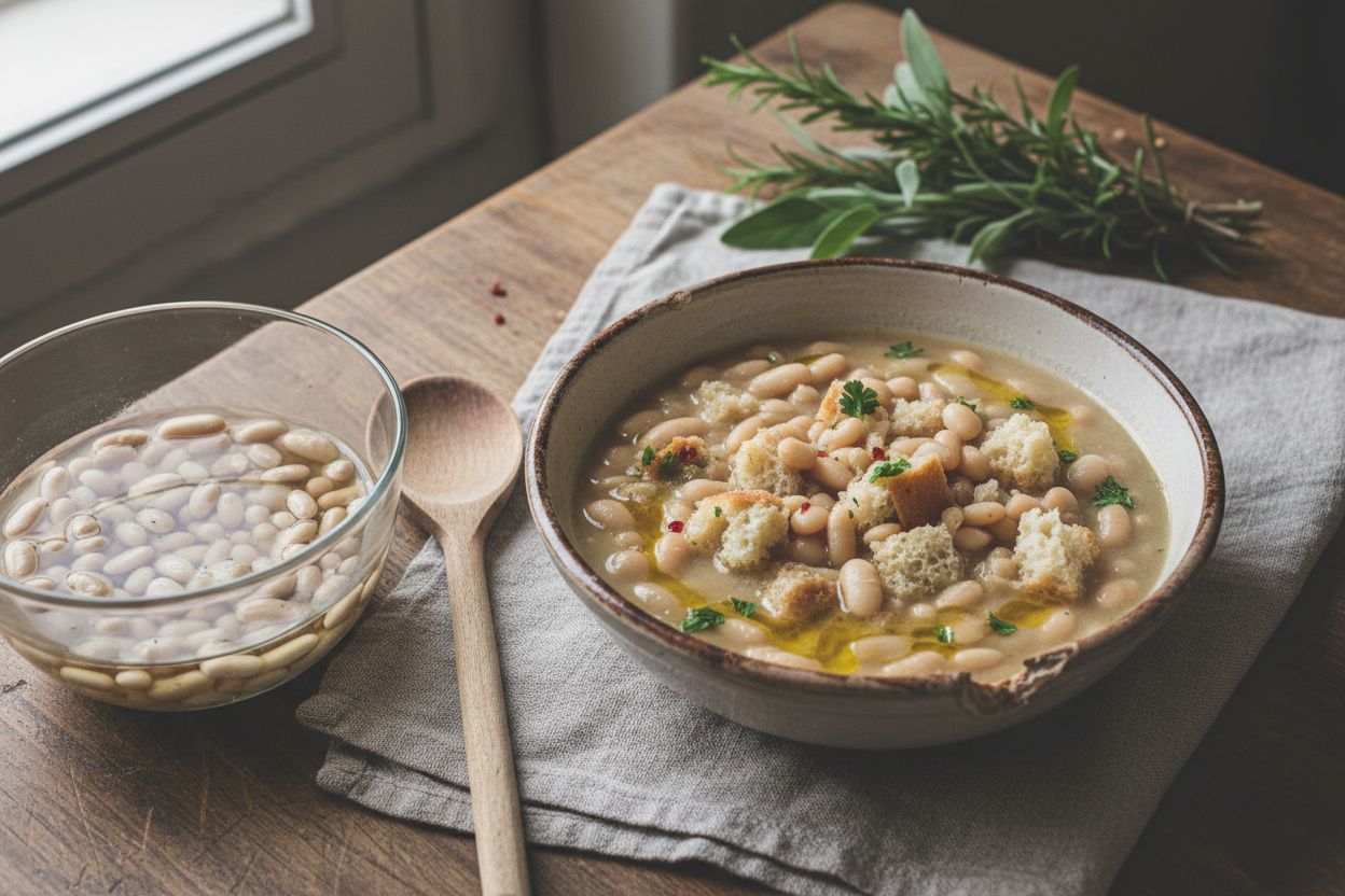 Soupe de haricots blancs à la toscane