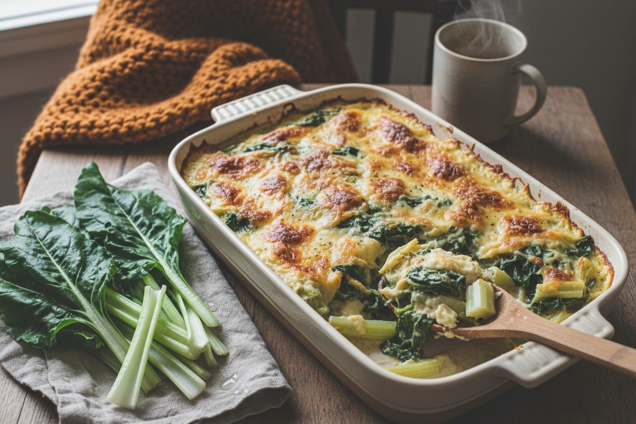 Gratin de blettes à la béchamel