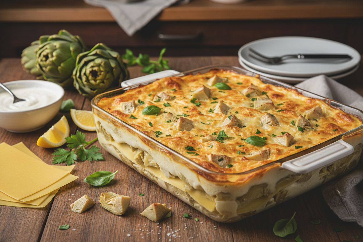 Lasagnes Artichauts Recette Végétarienne Raffinée