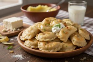 Pierogi polonais aux pommes de terre et fromage