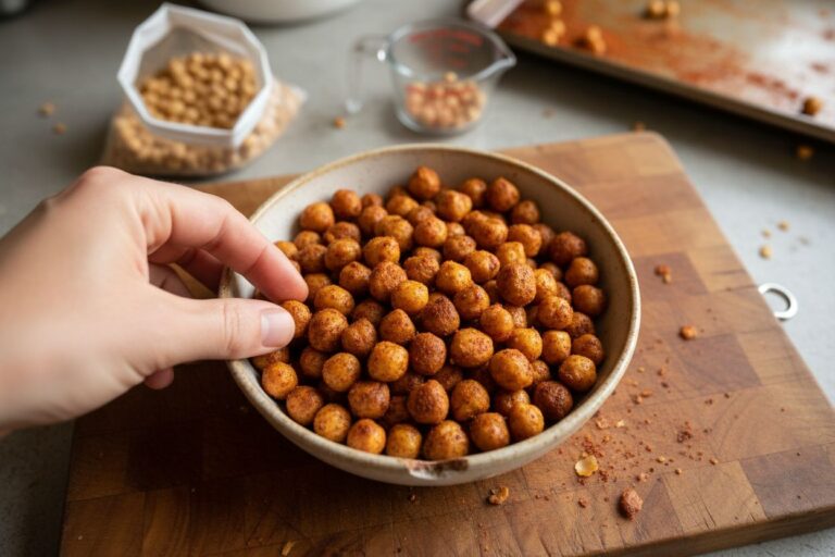Pois chiches croustillants paprika Snack sain et gourmand Apéro healthy Pois chiches épicés et croustillants Recette pois chiches paprika Croustillant et protéiné Pois chiches rôtis paprika L alternative saine aux chips Croustillant et santé Pois chiches au paprika à tester