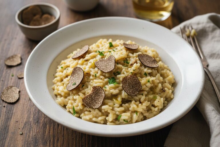 Risotto truffé Recette végétarienne élégante et sophistiquée