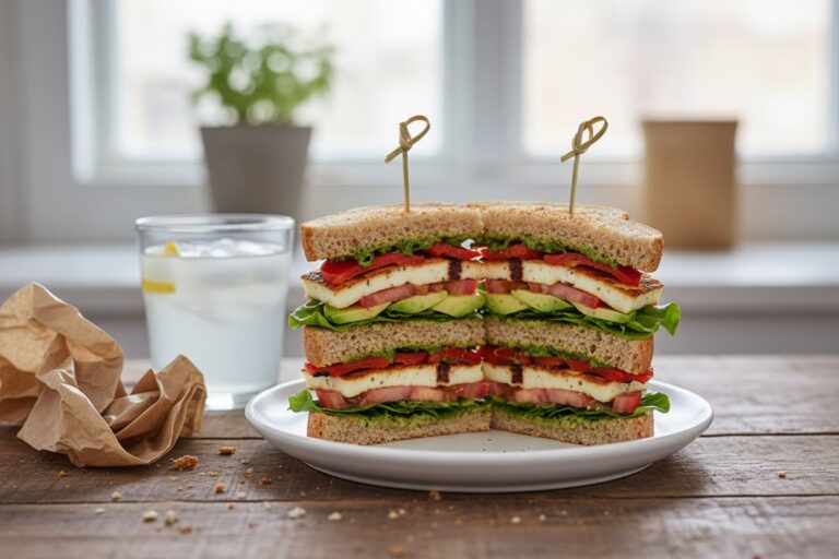 Club sandwich végétarien express Recette facile et gourmande
