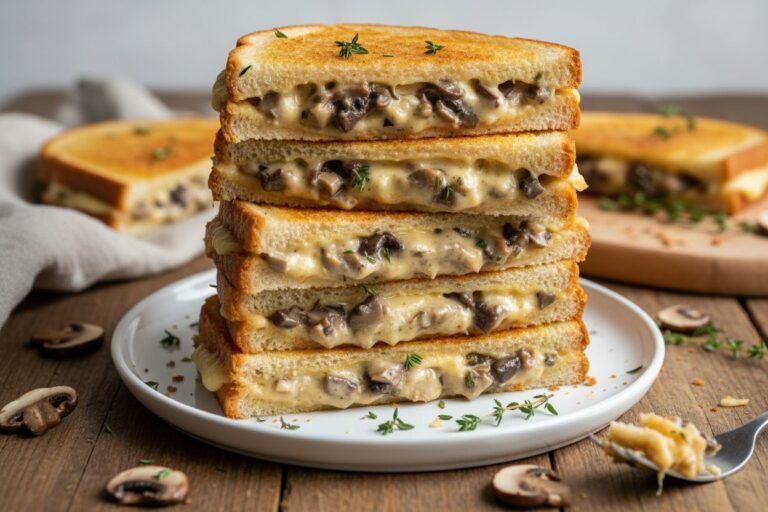 Croque Monsieur Végétarien Gourmand Recette Facile Champignons