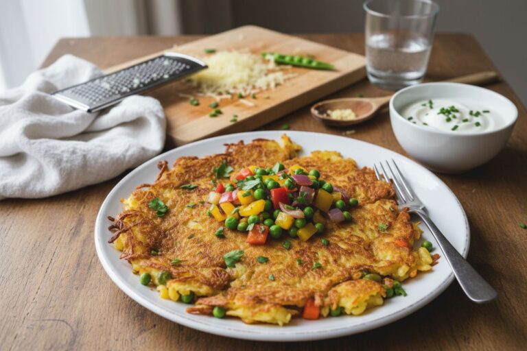 Rösti végétarien recette facile et croustillante