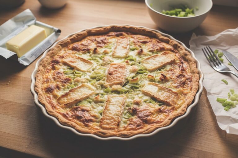 Tarte maroilles poireaux recette facile gourmande moelleuse