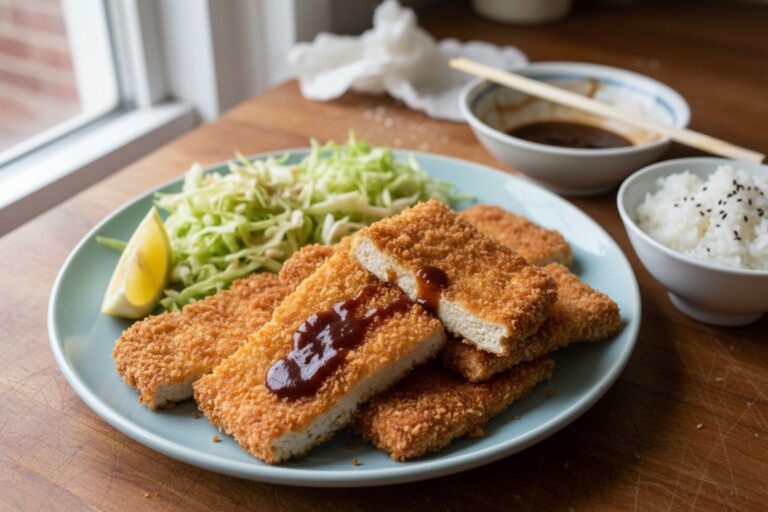 Tofu Katsu Croustillant Recette Japonaise Facile et Végétarienne