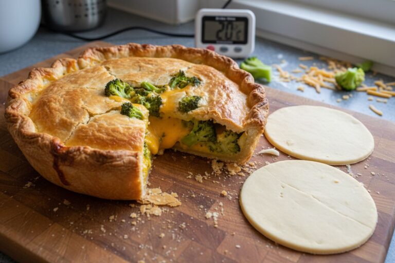 Tourte cheddar brocoli Facile et gourmande Recette végétarienne