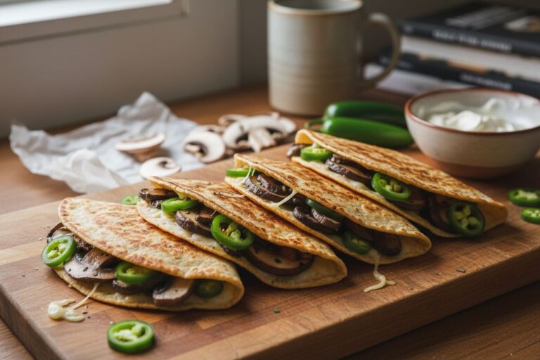 Recette Quesadillas Champignons Jalapeños Gourmandes
